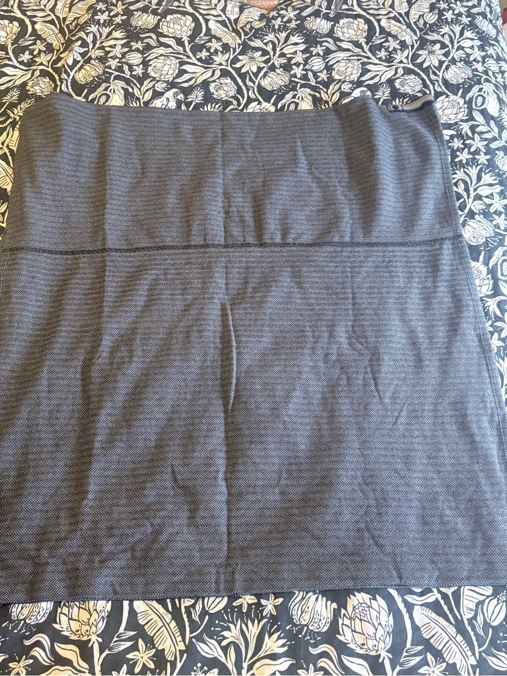 lululemon athletica Black Textured Wrap Skirt